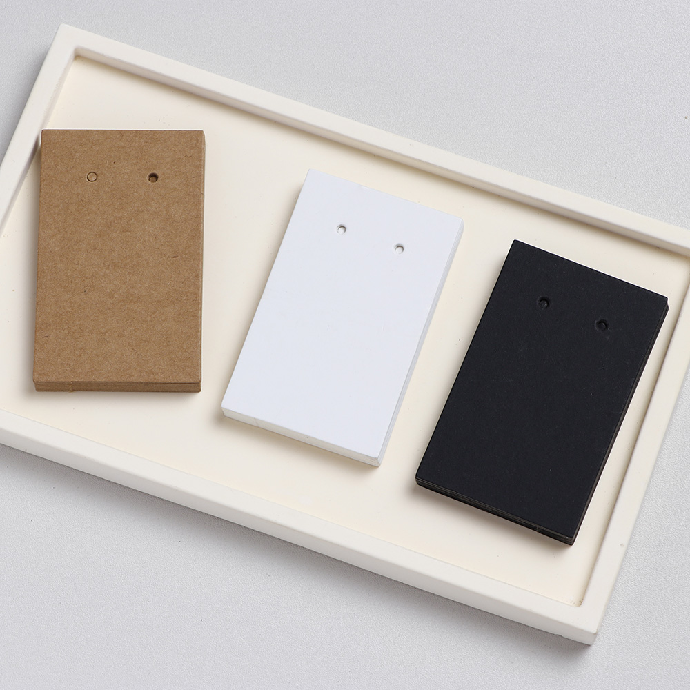 50 pieces 4x6.5cm Square Corner Earring Display Cards For Jewelry Package (Donimay)(Personalise Available)