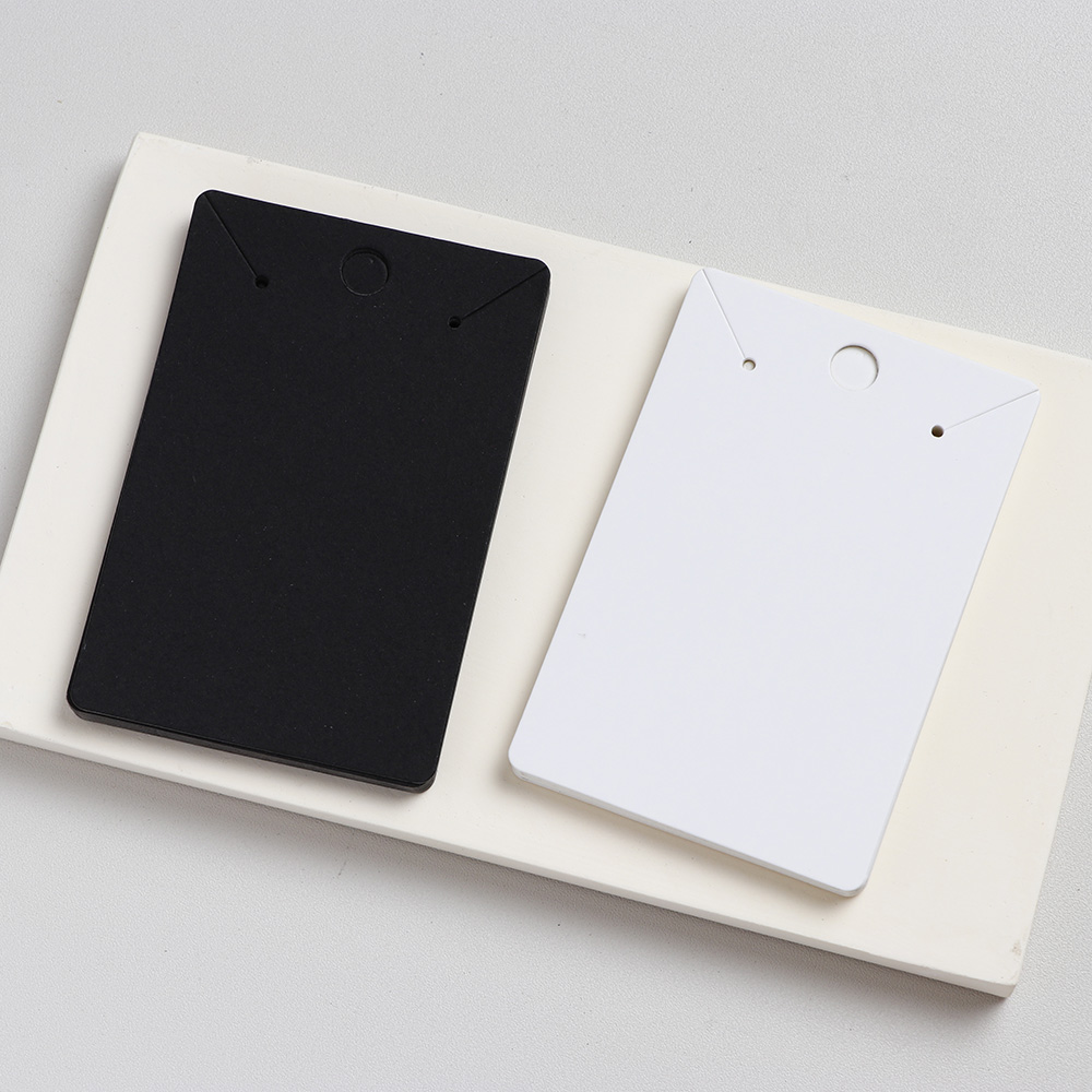 50 pieces 6x9cm Round Corner Earring Necklace Display Cards For Jewelry Package (Donimay)(Personalise Available)