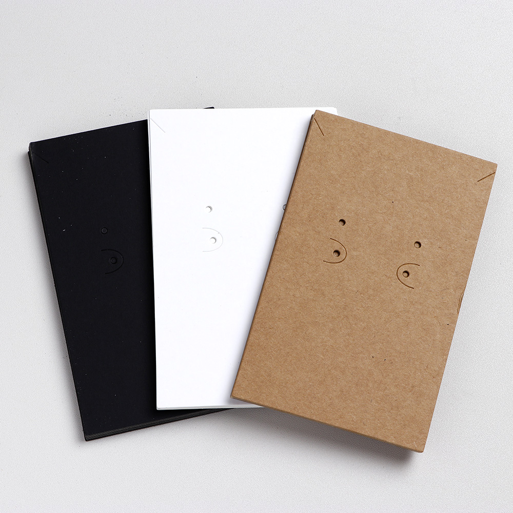 50 pieces 7.5X12cm Square Corner Paper Earring Necklace Display Cards For Jewelry Package (Donimay)(Personaliave Available)