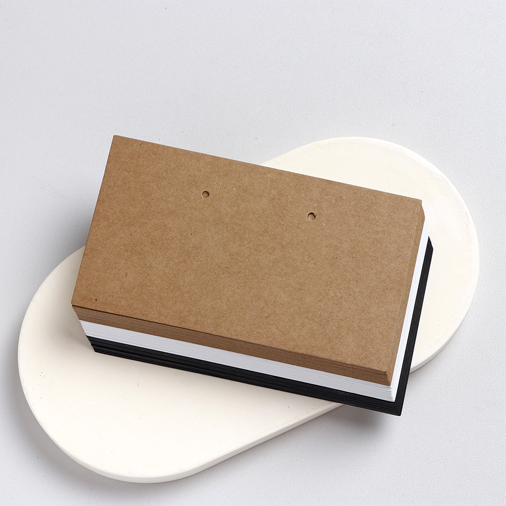 50 pieces 6.5x11.5 cm Square Corner Horzional Necklace Earring Display Cards For Jewelry Package (Donimay)(Personaliave Available)
