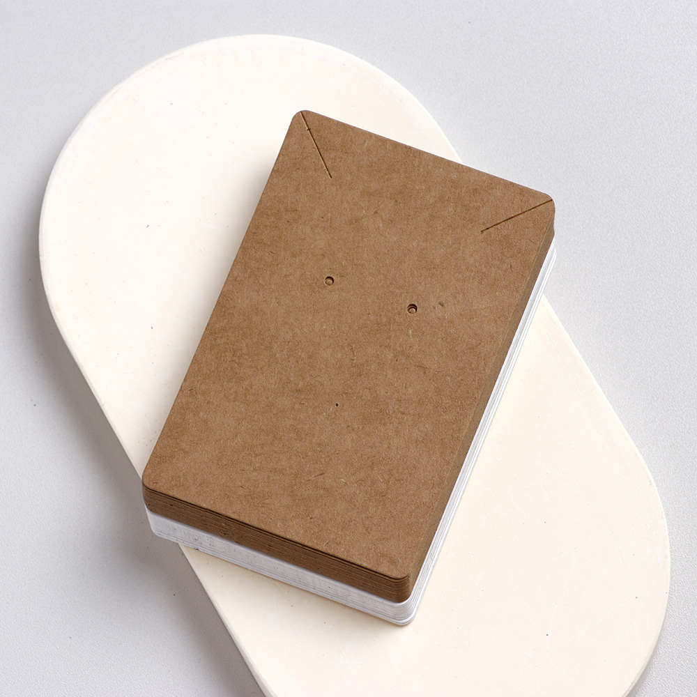 50 pieces 6x9 cm Round Corner Paper Necklace Earring Display Cards For Jewelry Package (Donimay)(Personaliave Available)