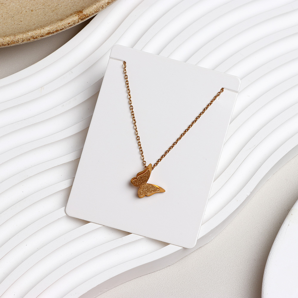 50 pieces 6x8cm Round Corner Necklace Display Cards For Jewelry Package (Donimay)(Personalise Available)