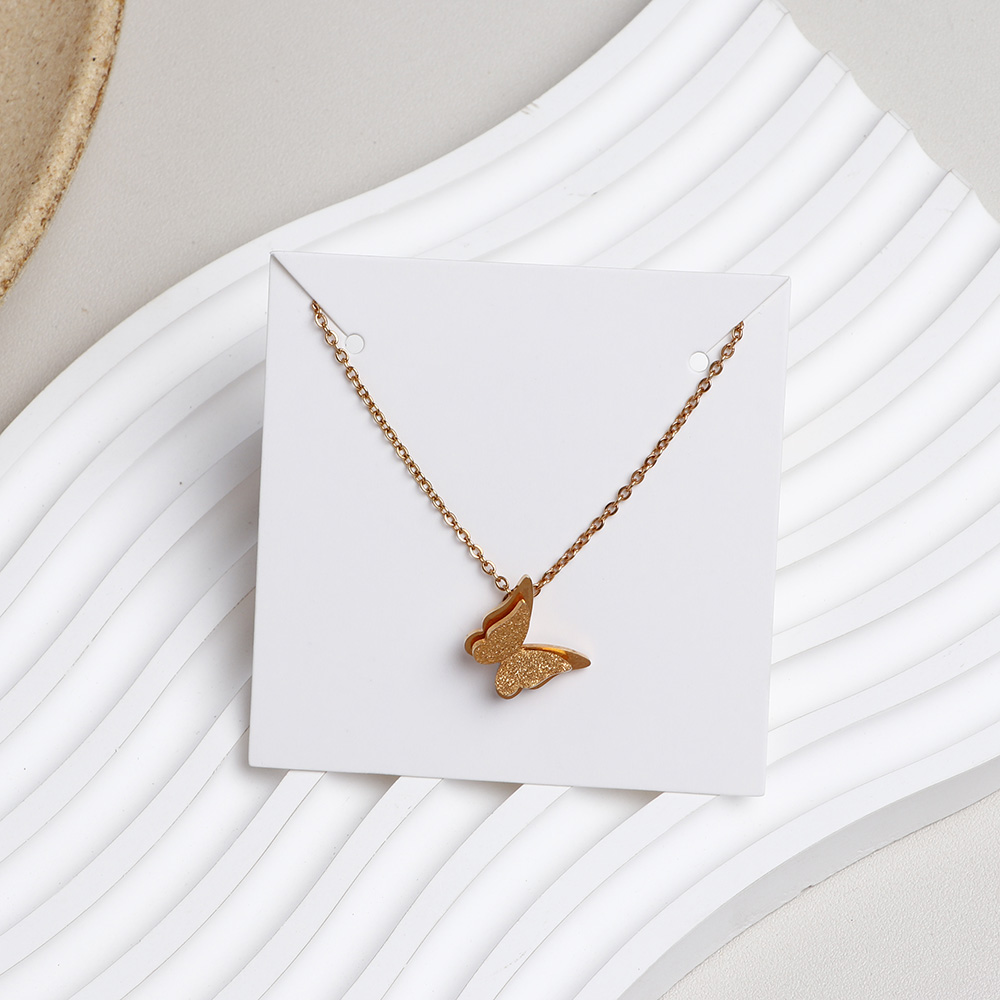 50 pieces 6.5x6.5cm Square Corner Earring Necklace Display Cards For Jewelry Package (Donimay)(Personalise Available)