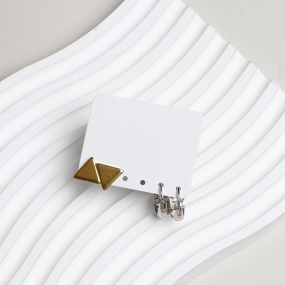 50 pieces 3.5x4.5cm Vertial 6 Holes Round Earring Display Cards For Jewelry Package (Donimay)(Personalise Available)