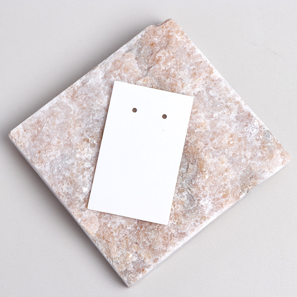 50 pieces 4x6.5cm Square Corner Earring Display Cards For Jewelry Package (Donimay)(Personalise Available)