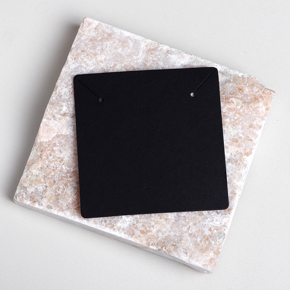 50 pieces 7x7cm Round Corner Necklace Earring Display Cards For Jewelry Package (Donimay)(Personalise Available)