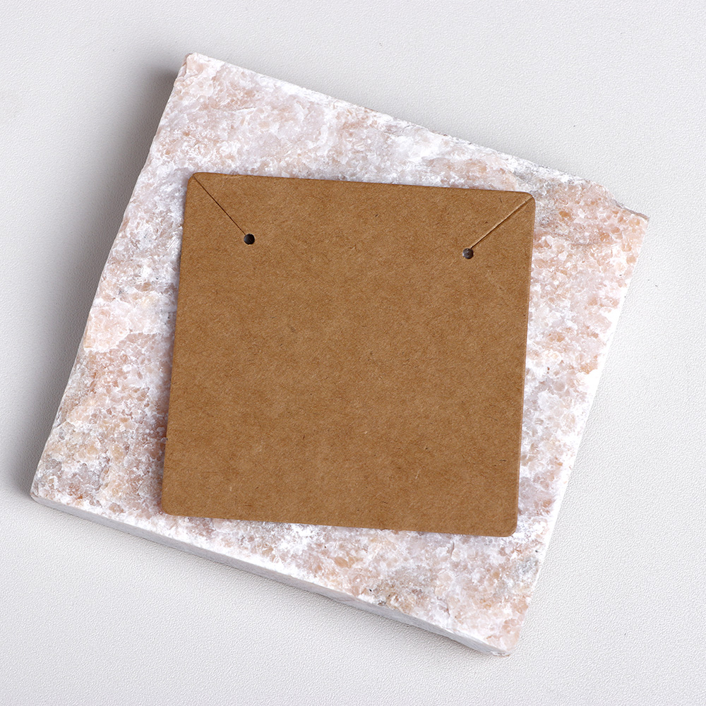 50 pieces 7x7cm Round Corner Necklace Earring Display Cards For Jewelry Package (Donimay)(Personalise Available)