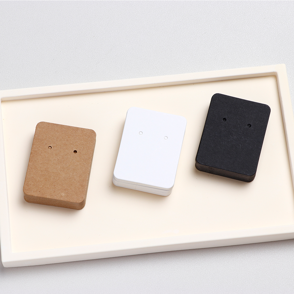 50 pieces 3.5x4.5cm Vertial Round Earring Display Cards For Jewelry Package (Donimay)(Personalise Available)