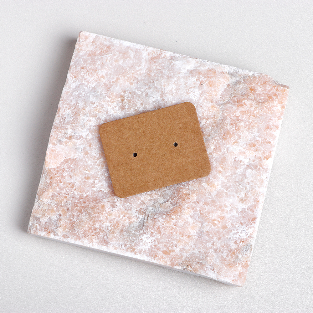 50 pieces 3.5x4.5cm Horzional Round Earring Display Cards For Jewelry Package (Donimay)(Personalise Available)