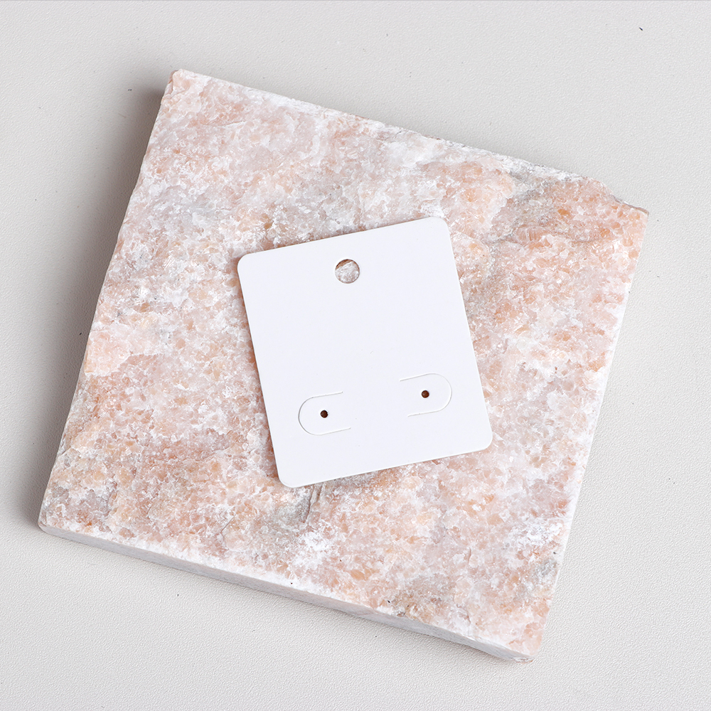 50 pieces 4.2x4.8cm Horzional Round Earring Display Cards For Jewelry Package (Donimay)(Personalise Available)