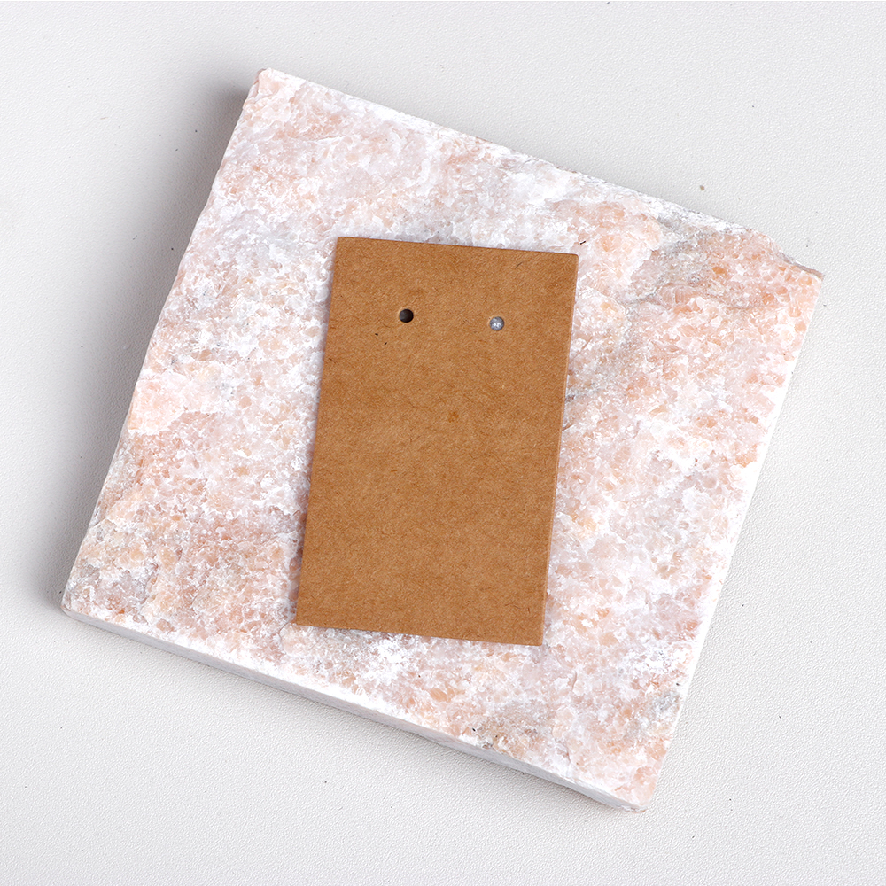 50 pieces 4x6.5cm Square Corner Earring Display Cards For Jewelry Package (Donimay)(Personalise Available)