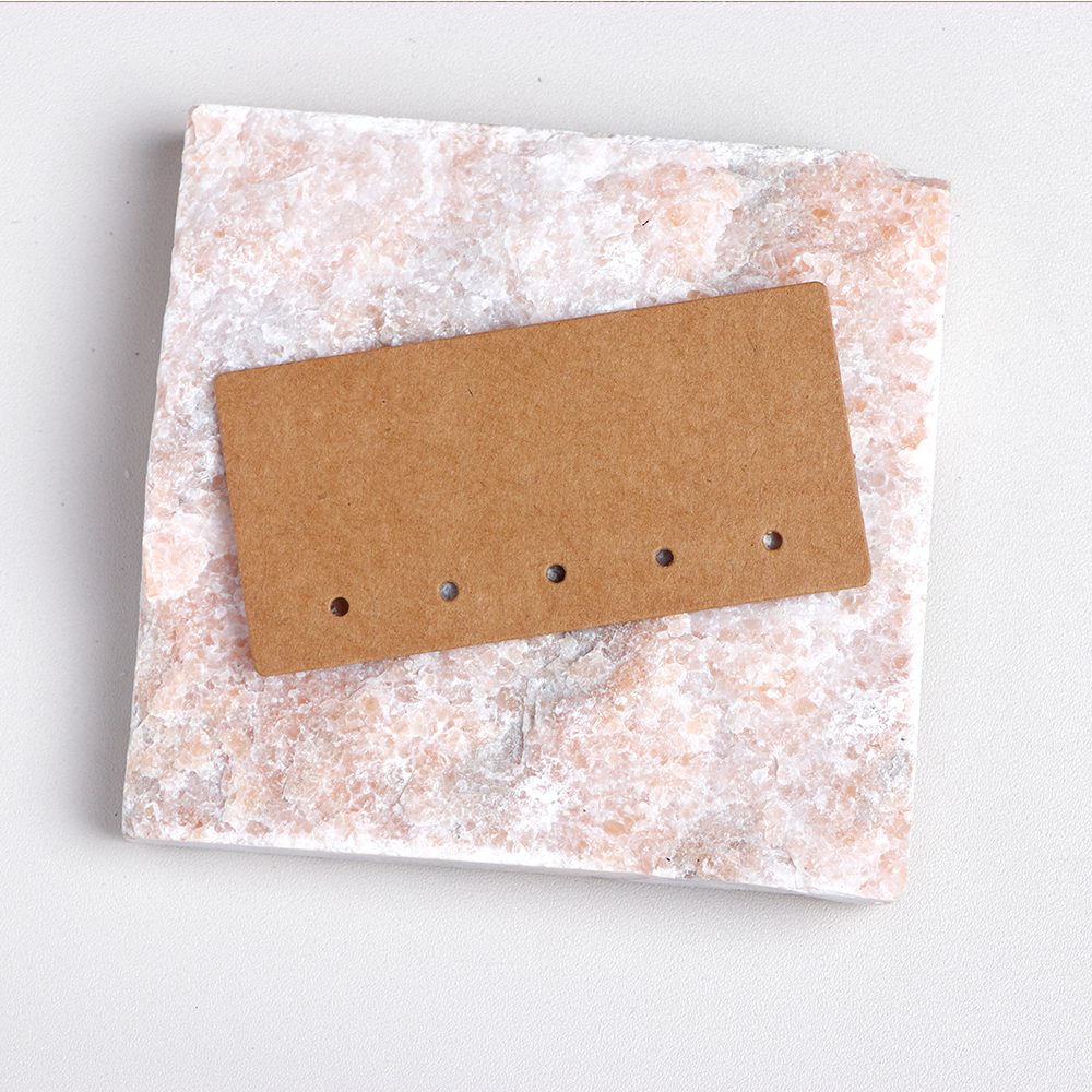 50 pieces 8x4cm Round 6 Holes Earring Display Cards For Jewelry Package (Donimay)(Personalise Available)