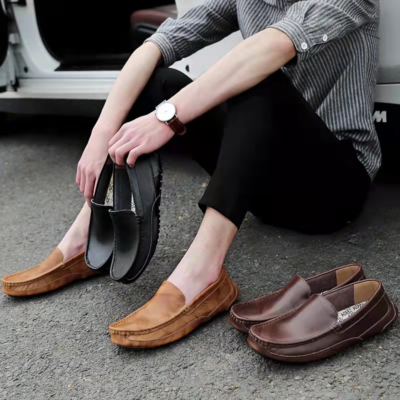 🔥Hot Sale🎁--50% OFF 🎉 Men's Comfy Casual Stylish Driving Style Slip On Leather Loafer