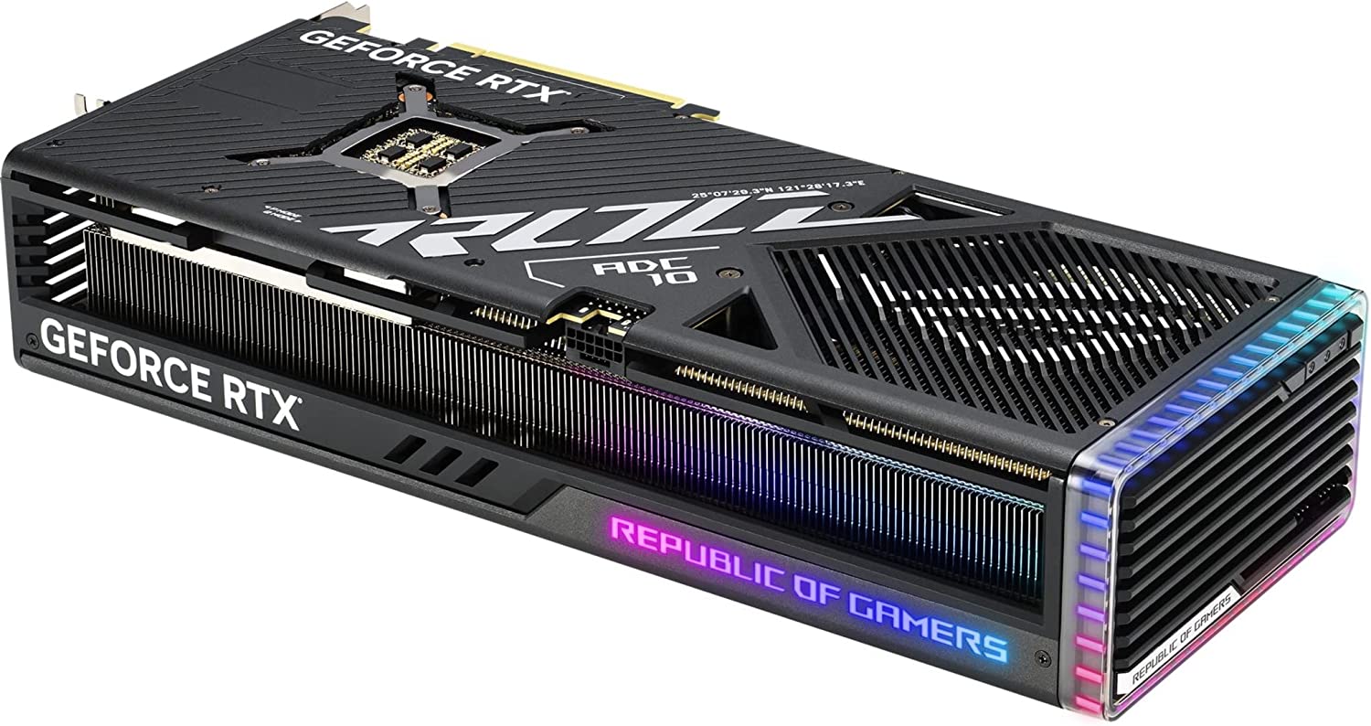 ASUS ROG Strix GeForce RTX 4090 OC Edition Gaming Graphics Card (PCIe 4.0, 24GB GDDR6X, HDMI 2.1a, DisplayPort 1.4a)