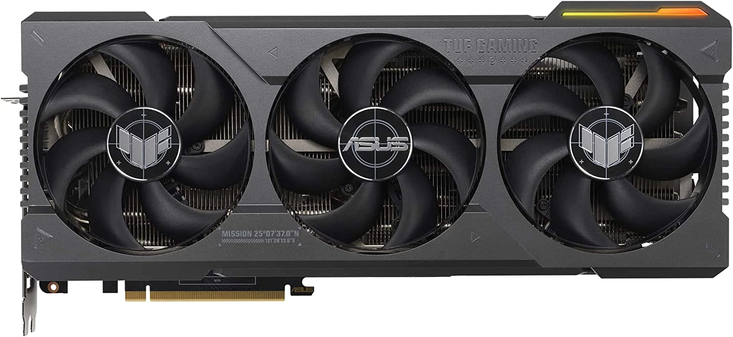 ASUS TUF Gaming GeForce RTX 4090 OC Edition Gaming Graphics Card (PCIe 4.0, 24GB GDDR6X, HDMI 2.1a, DisplayPort 1.4a, DLSS3 Support, Supports 4K)