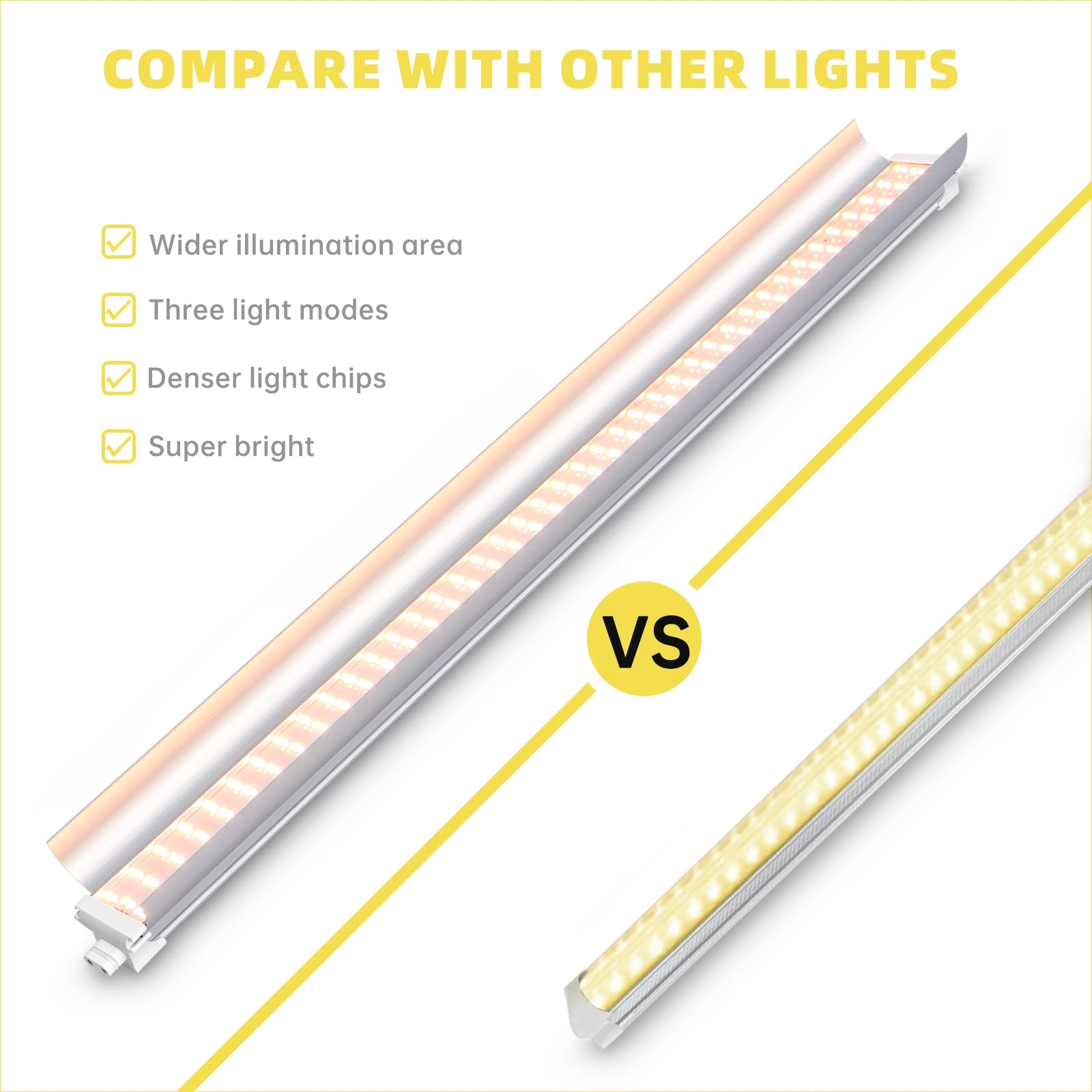 Bstrip Plant Shelf with Grow Light, 4-Tier Grow Light Shelf with 30W T5 Full Spectrum Grow Light, Plant Stand with Grow Light for Indoor Plants, Seed Starting, Seedlings(35.4" L x 13.8" W x 59" H)