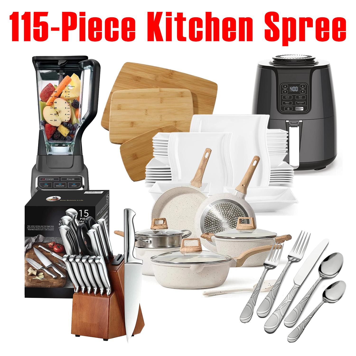 Limited-time Promotion, 115-piece Kitchen Spree, Meeting All The Needs Of The Kitchen