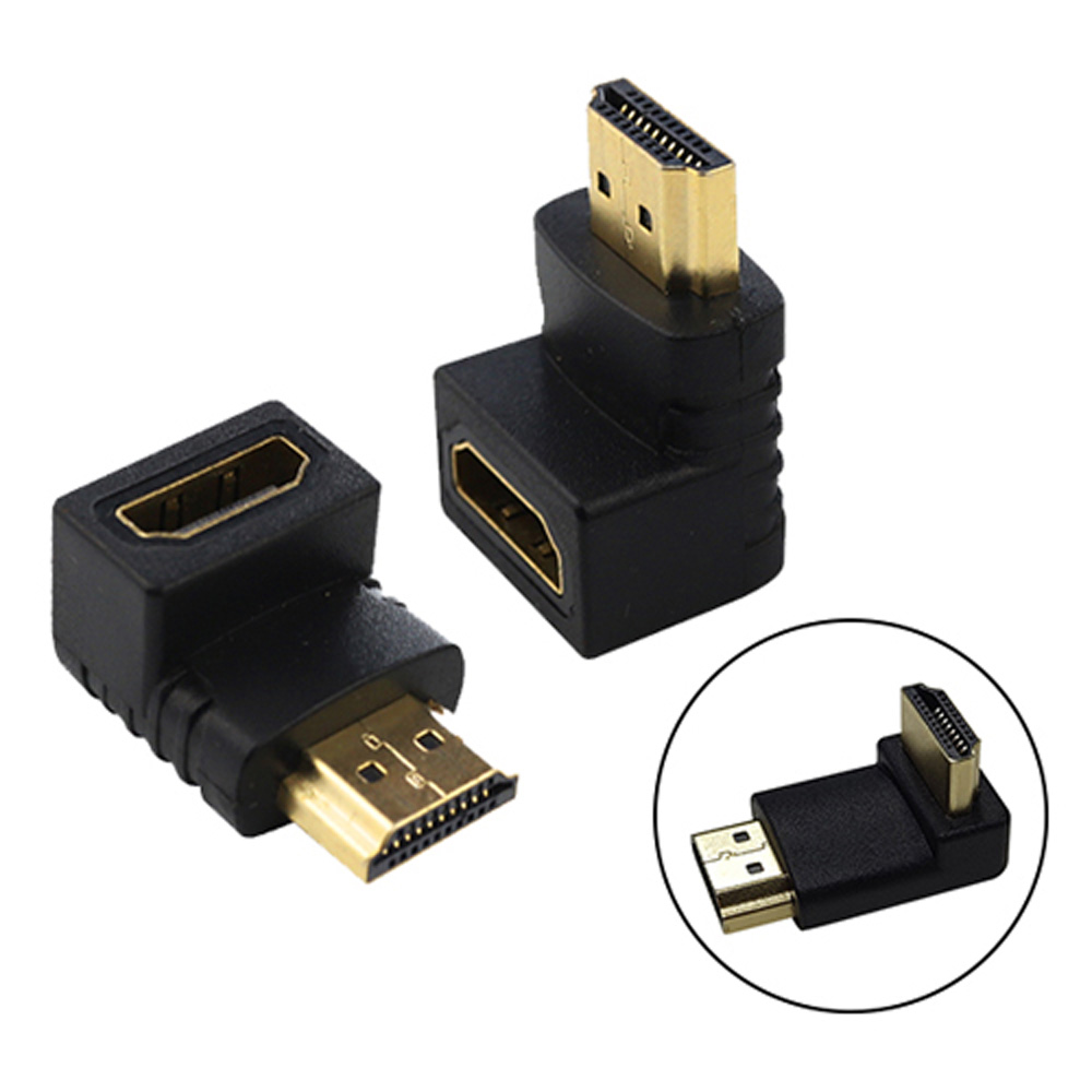 HDMI AF To AM Adapter Male To Female 90 Degree