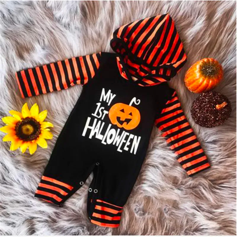 Baby Halloween Print Romper
