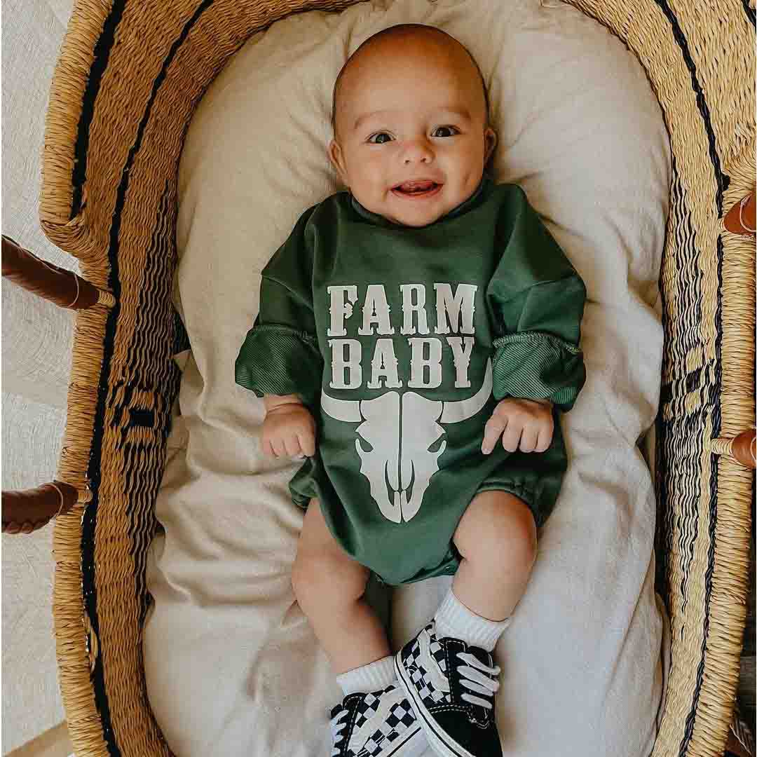 Baby Cowboy Print Bodysuit