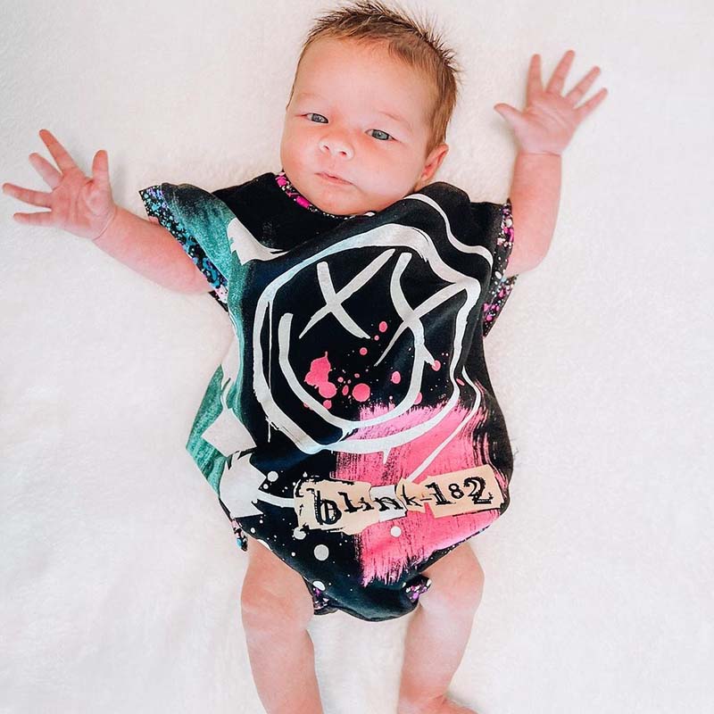 Baby Blink Print Bodysuit
