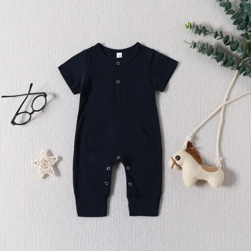 Baby Solid Color Romper
