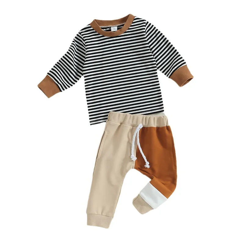 2-Piece Baby Boy Striped Suit