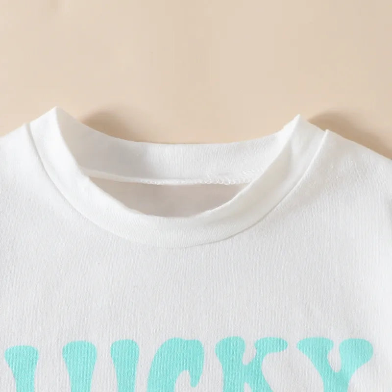 Baby LUCKY LITTLE DUDE print Bodysuit