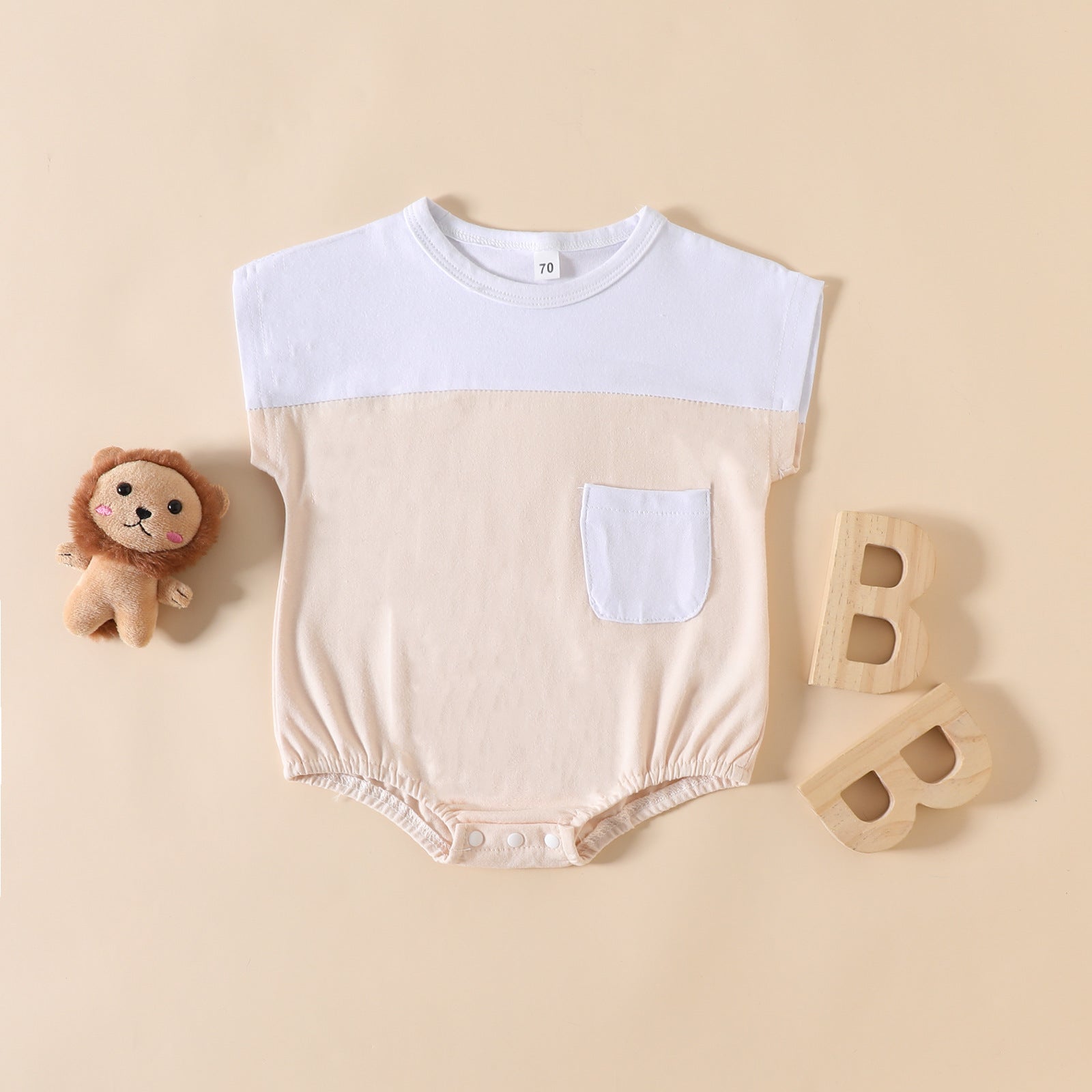 Baby colorblock pocket Bodysuit