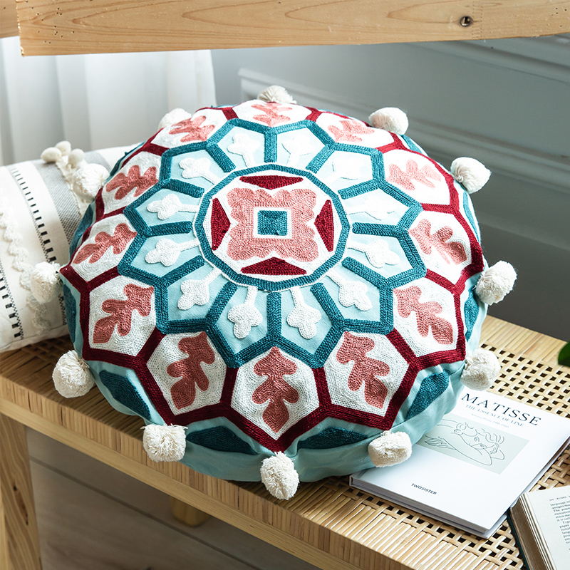 10525 Moroccan Round Throw Pillow