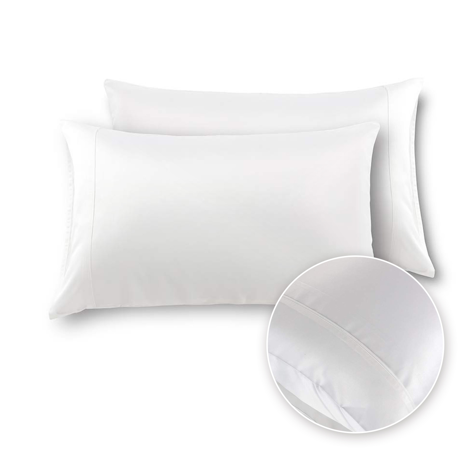 MEILA Silky Satin Pillowcase for hair and skin, Super Soft Washed Silk Pillowcase Standard Size 2 piece set