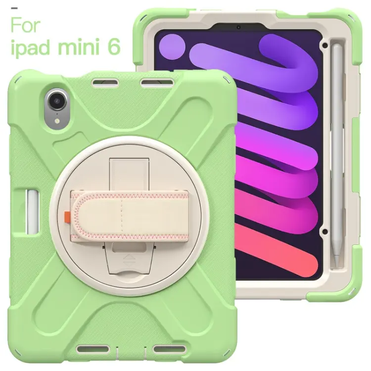 Heavy Duty Shock Proof Armour Tablet Case For iPad Mini 6 Back Cover Case With Shoulder Belt
