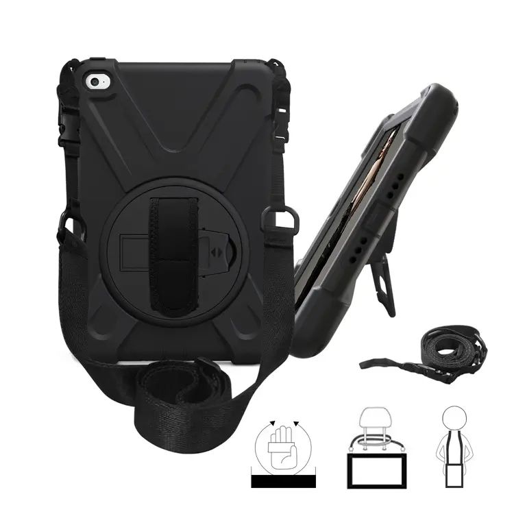 7.9 inch Rugged Armor Protective Tablet Cover Case For Ipad Mini 4 5 Case With Shoulder Strap