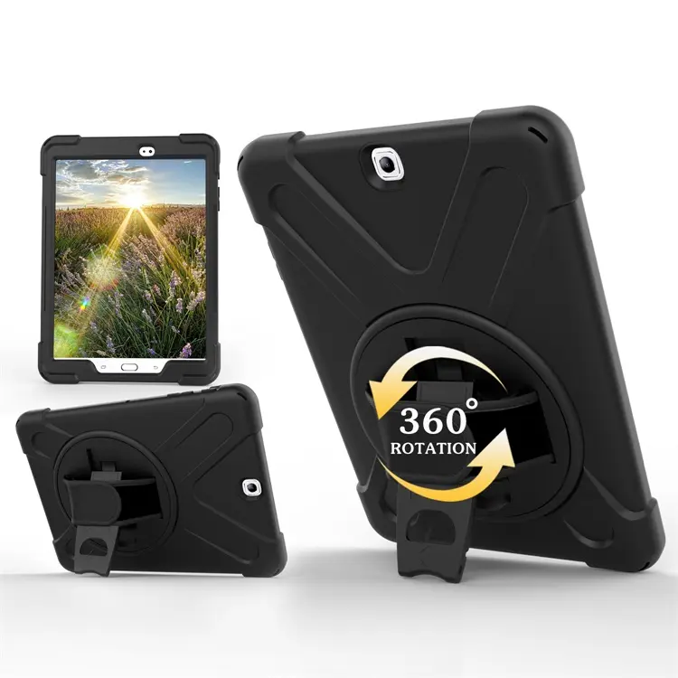 Silicone Rugged Tablet Case For Samsung Galaxy Tab S2 9.7 inch sm t810 t813 t815 t818 t819 Case Back Cover