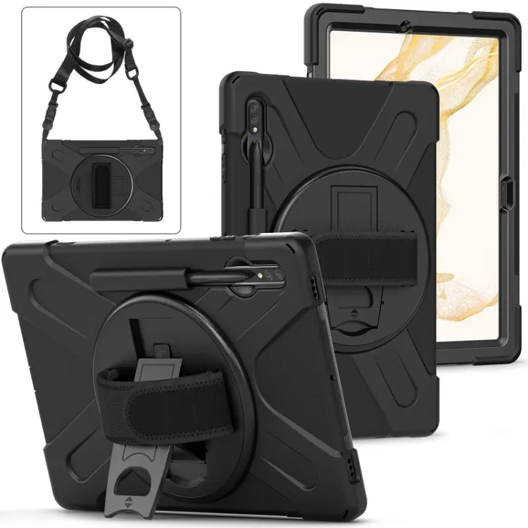 Rugged Silicone Tablet Cover Case For Samsung Galaxy Tab S7 S8 Plus 12.4 inch Case