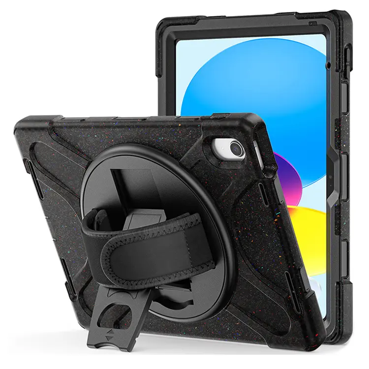 Heavy Duty Tablet Case Cover For iPad 10th 10.9‘’ generation Pro 11 Case With Kickstand And Hand Strap
