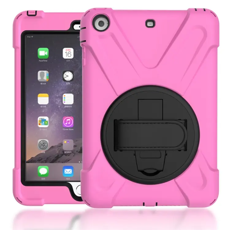 7.9 inch Kids Proof Rugged Tablet Protective Case For Apple iPad mini 3 Case Back Cover With Kickstand