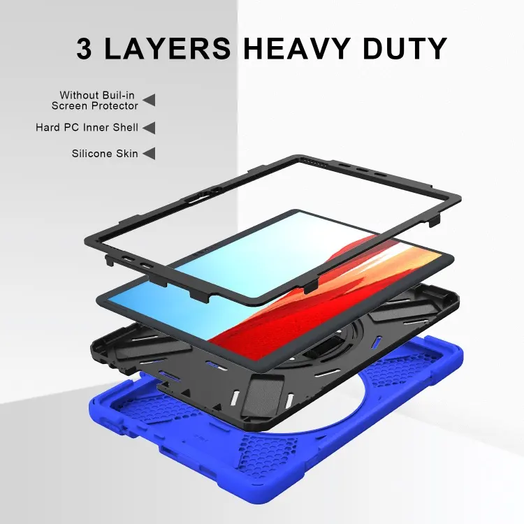 Silicone Rugged Shockproof Protective Tablet Cover Case For Microsoft Surface Pro X Cover Case