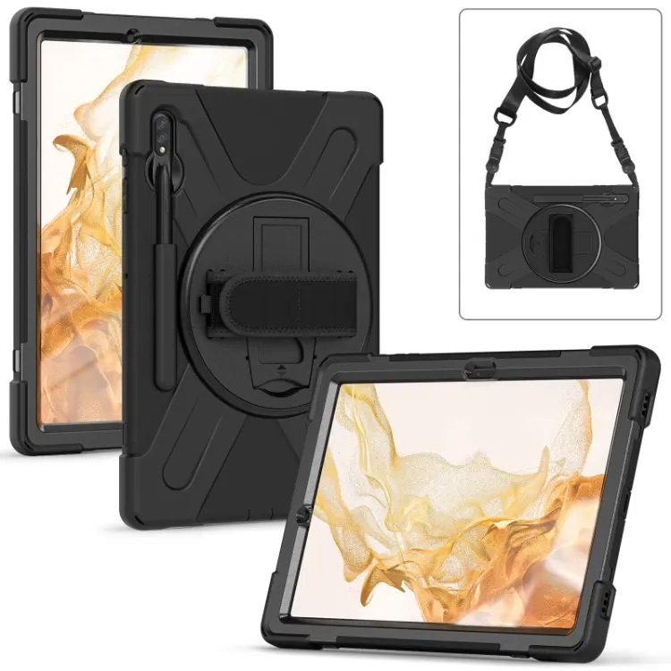 Rugged Silicone Tablet Cover Case For Samsung Galaxy Tab S7 S8 Plus 12.4 inch Case