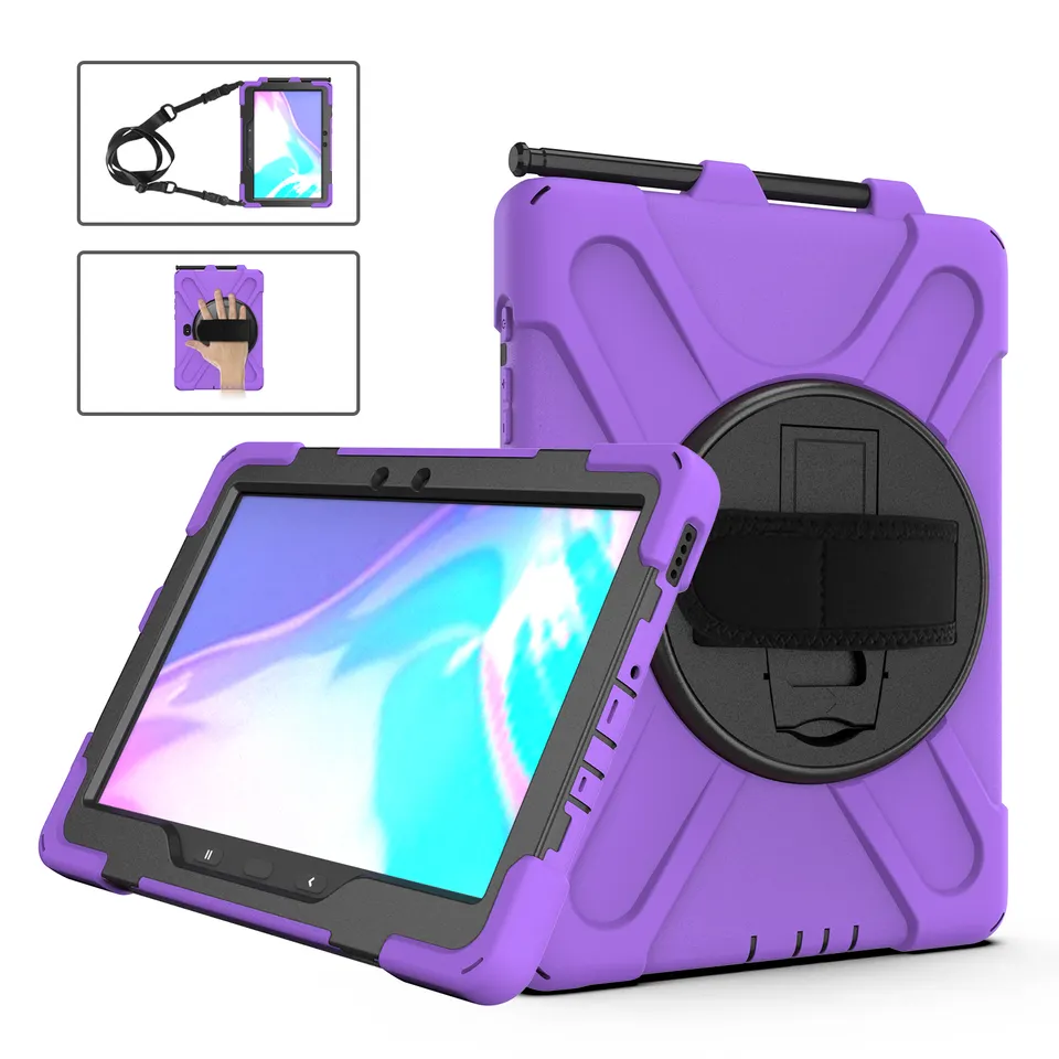 10.1 inch Shockproof Hard Silicone Heavy Duty Case For Samsung Galaxy Tab Active Pro Back Cover Case