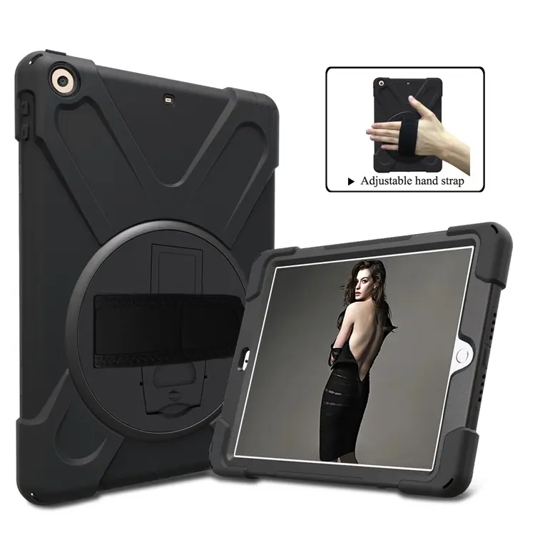 Silicone PC Shockproof Back Cover Case For Apple iPad 9.7"  2017/2018