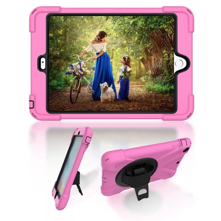7.9 inch Kids Proof Rugged Tablet Protective Case For Apple iPad mini 3 Case Back Cover With Kickstand