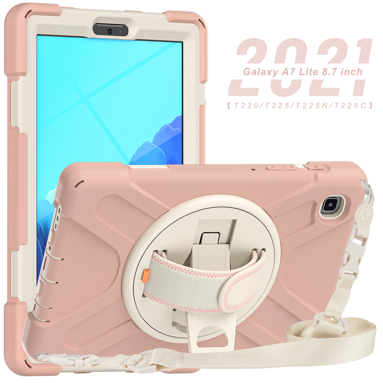 Rugged Silicone Case Back Cover For Samsung Galaxy Tab A7 lite 8.7 2021 sm-t220 Case 