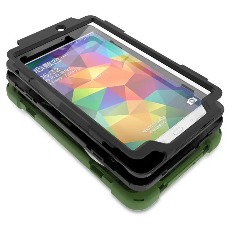 Rugged Silicone Shockproof Tablet Cover Stand Case For Samsung Galaxy Tab E 8.0 inch Kids Case Back Cover