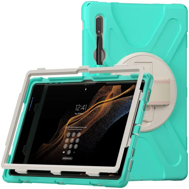 Silicone Shockproof Rugged Tablet Case For Samsung Galaxy Tab S8 Ultra Case X900 X960 14.6 inch Cover Case