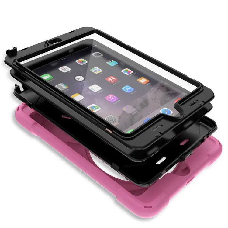 7.9 inch Kids Proof Rugged Tablet Protective Case For Apple iPad mini 3 Case Back Cover With Kickstand
