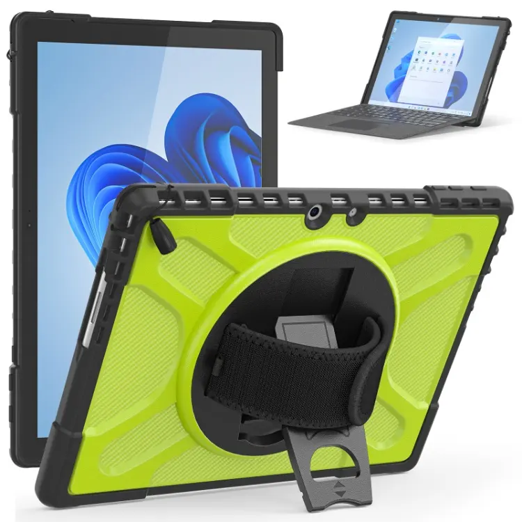 Rugged TPU Tablet Back Cover Case For Microsoft Surface 13” Pro 9 Case Cover With 360 Rotating Stand