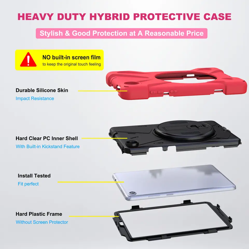 Case cover For Lenovo M8 2019 2021 TB-8505X 8505F 8506F tablet case with shoulder strap and hand strap