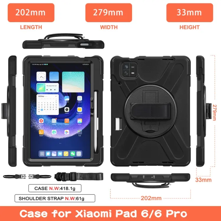 360 Full Body Cover Tablet Protective Case For Xiaomi Mi Pad 6 Pro Case With Pen Holder