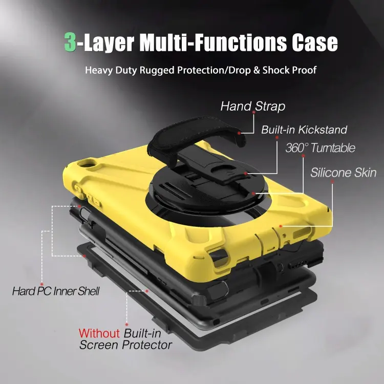 Rugged Silicone Tablet Back Cover For Samsung Galaxy Tab A 8.0 t295 t290 2019 Cover Case